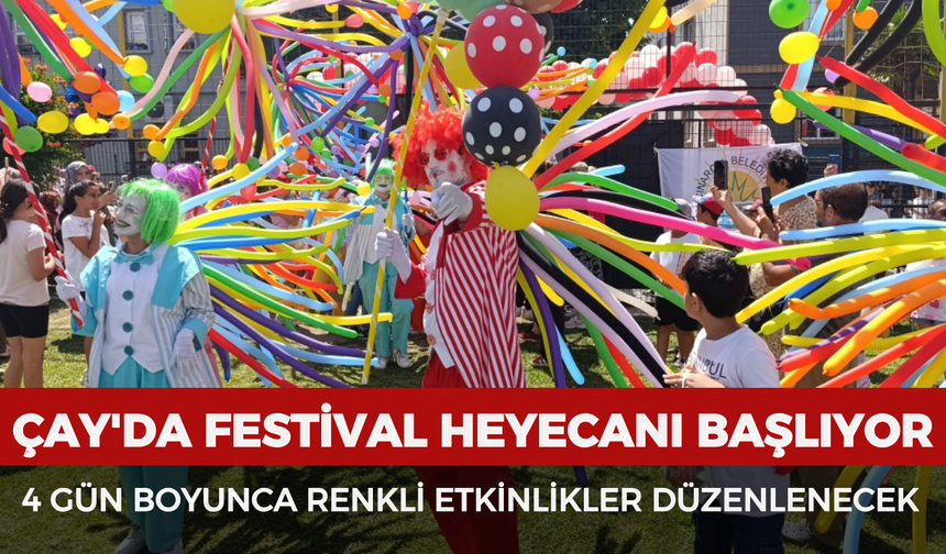 Çay'da festival heyecanı başlıyor: 4 gün boyunca renkli etkinlikler düzenlenecek