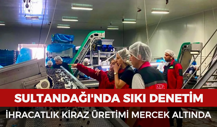 Sultandağı'nda sıkı denetim: İhracatlık kiraz üretimi mercek altında