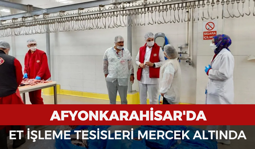 Afyonkarahisar'da et işleme tesisleri mercek altında