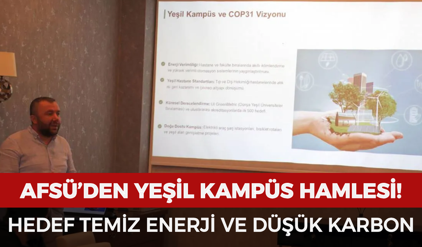 AFSÜ’den yeşil kampüs hamlesi: Hedef temiz enerji ve düşük karbon