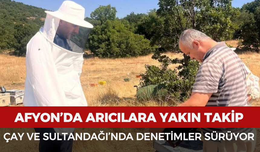 Afyonkarahisar’da arıcılara yakın takip: Çay ve Sultandağı’nda denetimler sürüyor