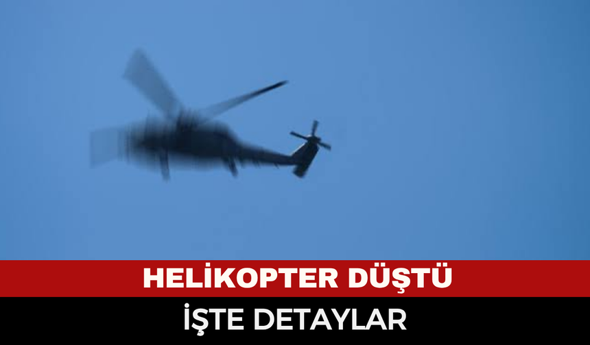 Giresun’da helikopter kazası