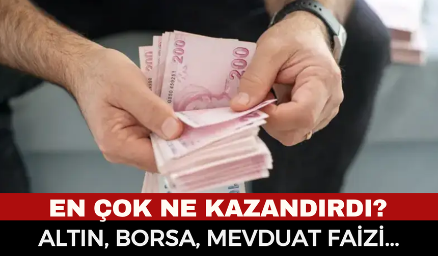 Temmuz ayında yatırımcısına en çok kazandıran finansal araç belli oldu!