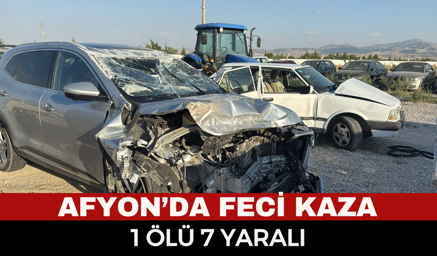 Afyonkarahisar-Emirdağ yolunda dehşet: 2 otomobil çarpıştı, hastaneden acı haber geldi