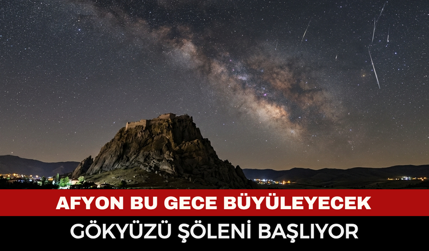 Bu gece Afyonkarahisar’da gökyüzünde neler yaşanacak, nasıl ve nereden izlenecek? Meteor yağmuru saat kaçta?