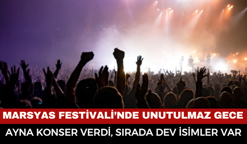 Dinar Marsyas Festivali’nde Unutulmaz Gece: Ayna Grubu Dinar’ı Salladı