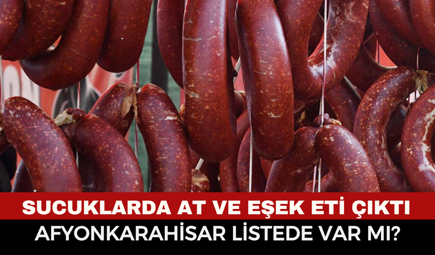 Sucuklarda at ve eşek eti çıktı: Afyonkarahisar listede var mı?