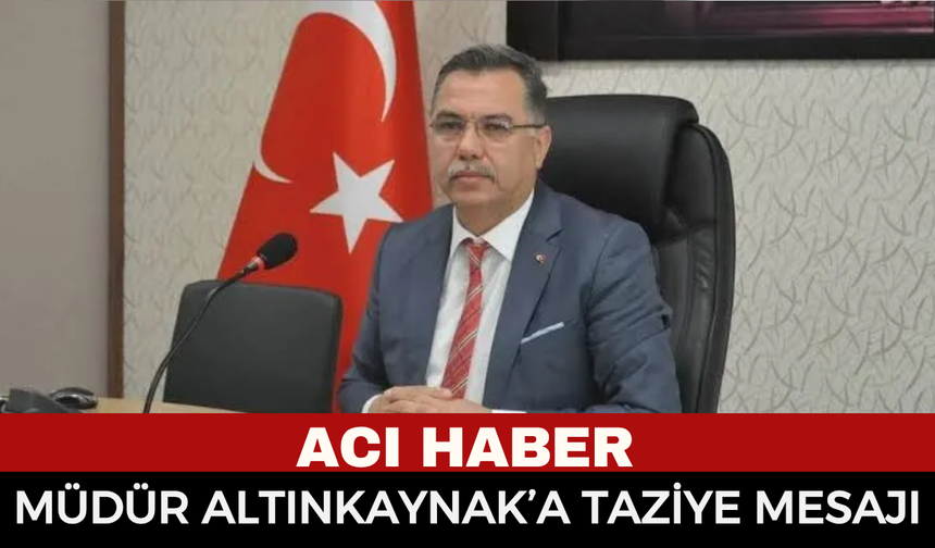 Afyonkarahisar Milli Eğitim Müdürü İsmail Altınkaynak’ın Annesi Rüveyde Altınkaynak Hayatını Kaybetti