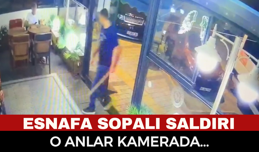Hiçbir Şey Söylemeden İçeri Daldı, Masada Oturan Esnafa Sopayla Öldüresiye Saldırdı