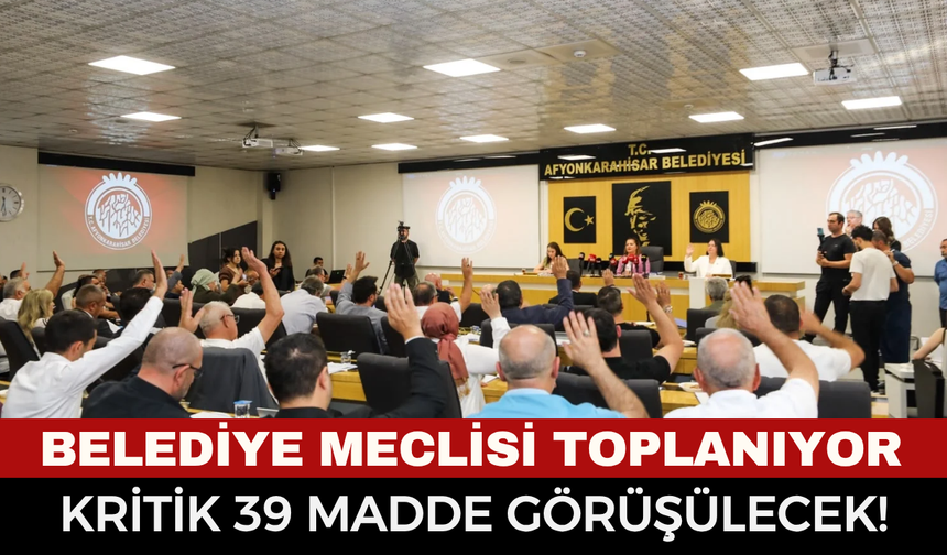 Afyonkarahisar Belediye Meclisi Toplanıyor! Gündemde Zafer Kart, Ücretsiz Geziler Ve Dev İhaleler Var