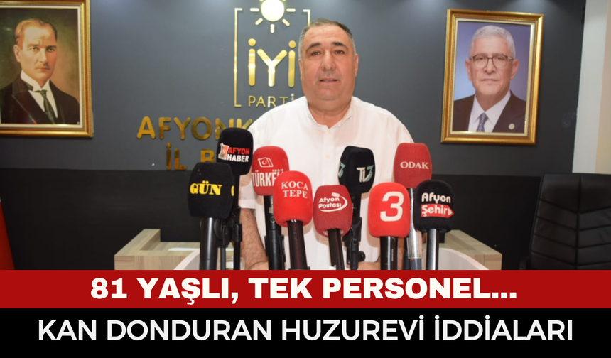 Sandıklı Huzurevi'nde Skandal İddialar! Açıklanan Detaylar Herkesi Dehşete Düşürdü!