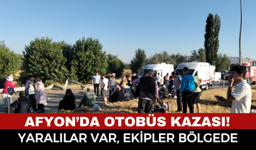 Son Dakika: Afyonkarahisar’da Feci Kaza! Yolcu Otobüsü Kavşakta Devrildi, Yaralılar Var...