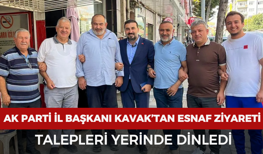 AK Parti Afyonkarahisar İl Başkanı Kavak’tan esnaf ziyareti: Talepleri yerinde dinledi