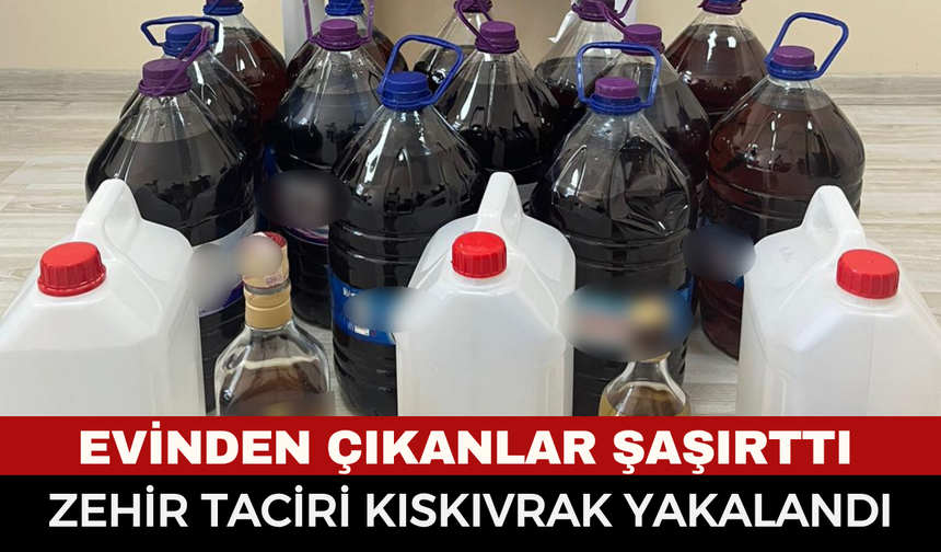 Afyonkarahisar’da Dev Operasyon! Adrese Düzenlenen Baskında Litrelerce Sahte Alkol Ele Geçirildi
